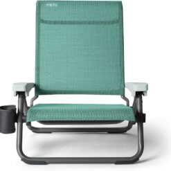 YETI Hondo Reclining Beach Chair, Breathable, UV-Resistant, and Supports up to 350 lbs, Seafoam