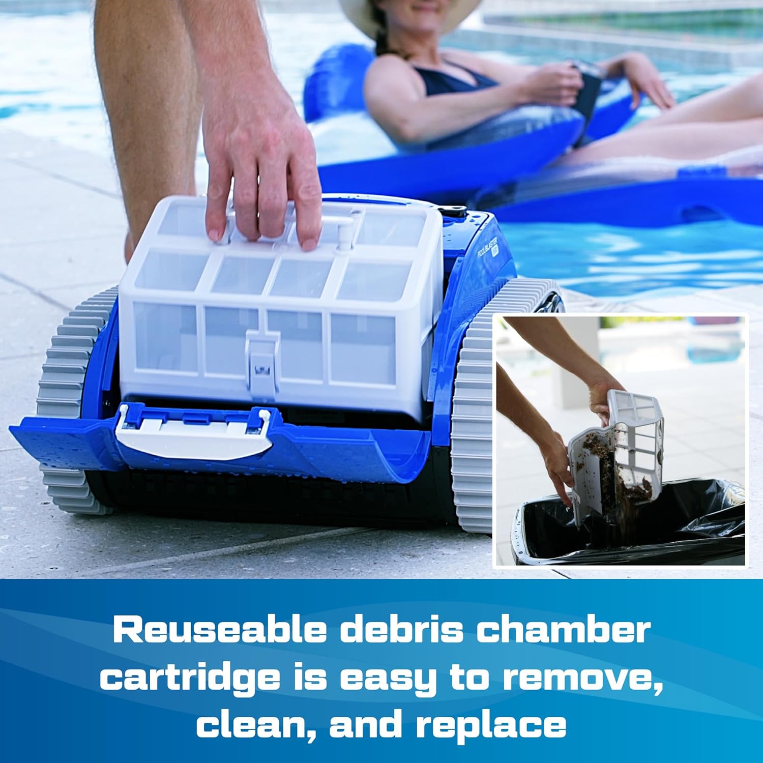 POOL BLASTER CX-300 Cordless Robotic Pool Cleaner