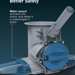 KOKIDO Rechargeable Heavy Duty Pool Leaf Vacuum, 62GPM Powerful Suction