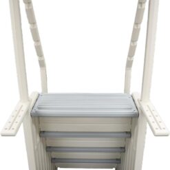 Confer Plastics Step-1X: Sturdy Above Ground Entry System - Proudly Made in USA. Warm Grey with Grey Treads
