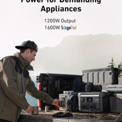 Anker SOLIX C800 Portable Power Station, 1200W (Peak 1600W) Solar Generator, Full Charge in 58 Min, 768Wh LiFePO4 Battery