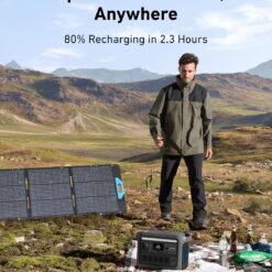 Anker SOLIX C800 Portable Power Station, 1200W (Peak 1600W) Solar Generator, Full Charge in 58 Min, 768Wh LiFePO4 Battery