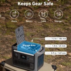 Anker SOLIX C800 Portable Power Station, 1200W (Peak 1600W) Solar Generator, Full Charge in 58 Min, 768Wh LiFePO4 Battery