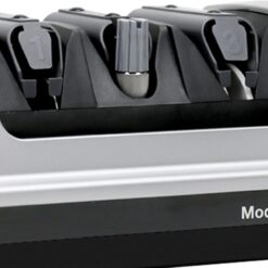 Chef’sChoice Professional Electric Knife Sharpeners Sharpening Station With 100-Percent Diamond Abrasives And Precision Angle Guides For 20-Degree Straight-Edge and Serrated Knives, 3-Stage, Silver