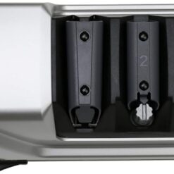 Chef’sChoice Professional Electric Knife Sharpeners Sharpening Station With 100-Percent Diamond Abrasives And Precision Angle Guides For 20-Degree Straight-Edge and Serrated Knives, 3-Stage, Silver