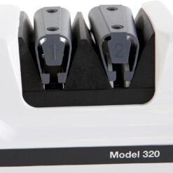 Chef’sChoice Professional Electric Knife Sharpeners FlexHone/Strop With 100-Percent Diamond Abrasives And Precision Angle Guides For 20-Degree Straight-Edge and Serrated Knives, 2-Stage, White