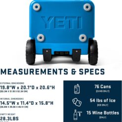 YETI Roadie 48 Wheeled Cooler with Retractable Periscope Handle