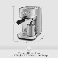 Breville Bambino Plus Espresso Machine BES500BTR, Black Truffle