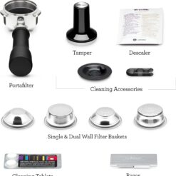 Breville Bambino Plus Espresso Machine BES500BTR, Black Truffle