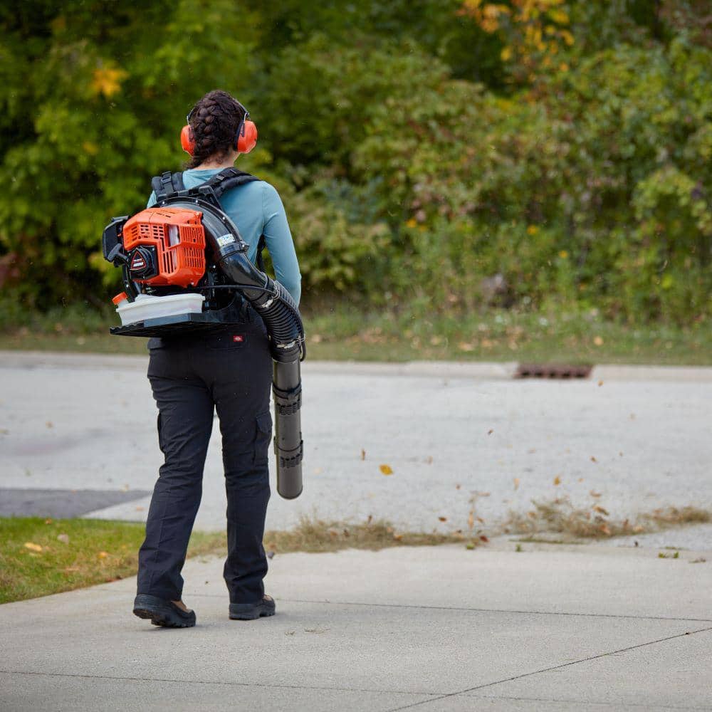 ECHO 200 MPH 700 CFM 59.7 cc Gas Low Exhaust Emission Engine Backpack Leaf Blower with Tube-Mounted Throttle PB-5810T