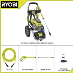 RYOBI 2500 PSI 1.2 GPM High Performance Cold Water Electric Pressure Washer RY142500