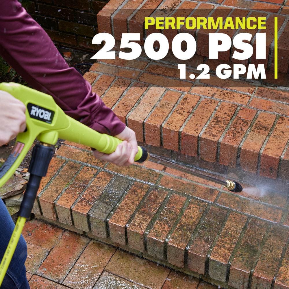 RYOBI 2500 PSI 1.2 GPM High Performance Cold Water Electric Pressure Washer RY142500