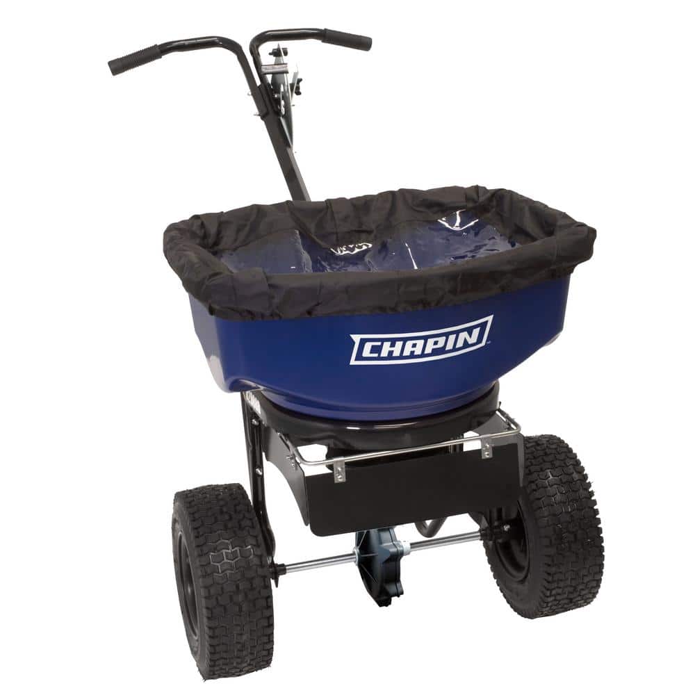 Chapin 82088B 80-Pound Professional Sure Spread Ice Melt and Salt Spreader with Baffles 82088B
