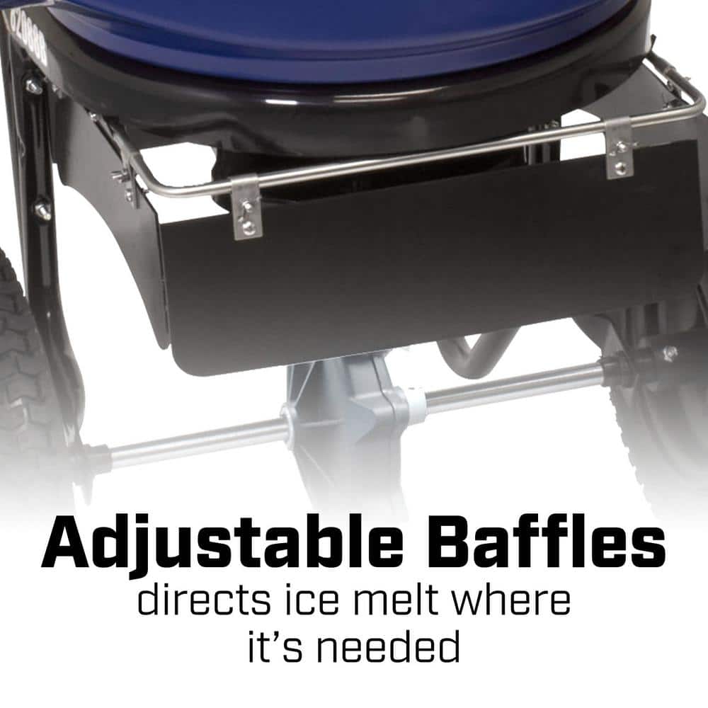 Chapin 82088B 80-Pound Professional Sure Spread Ice Melt and Salt Spreader with Baffles 82088B