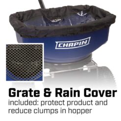 Chapin 82088B 80-Pound Professional Sure Spread Ice Melt and Salt Spreader with Baffles 82088B