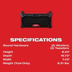 Milwaukee M18 18V Lithium-Ion Cordless Jobsite Radio 2952-20