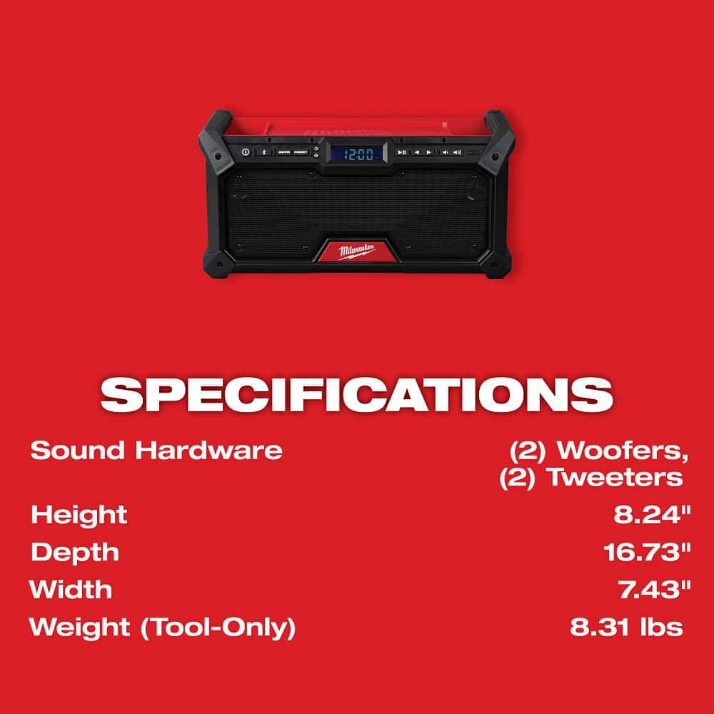 Milwaukee M18 18V Lithium-Ion Cordless Jobsite Radio 2952-20