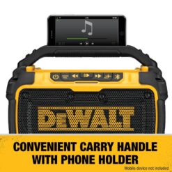 DEWALT 20V MAX Lithium-Ion Cordless Bluetooth Speaker with POWERSTACK 1.7 Ah Battery Pack and Charger DCR010WDCBP034C