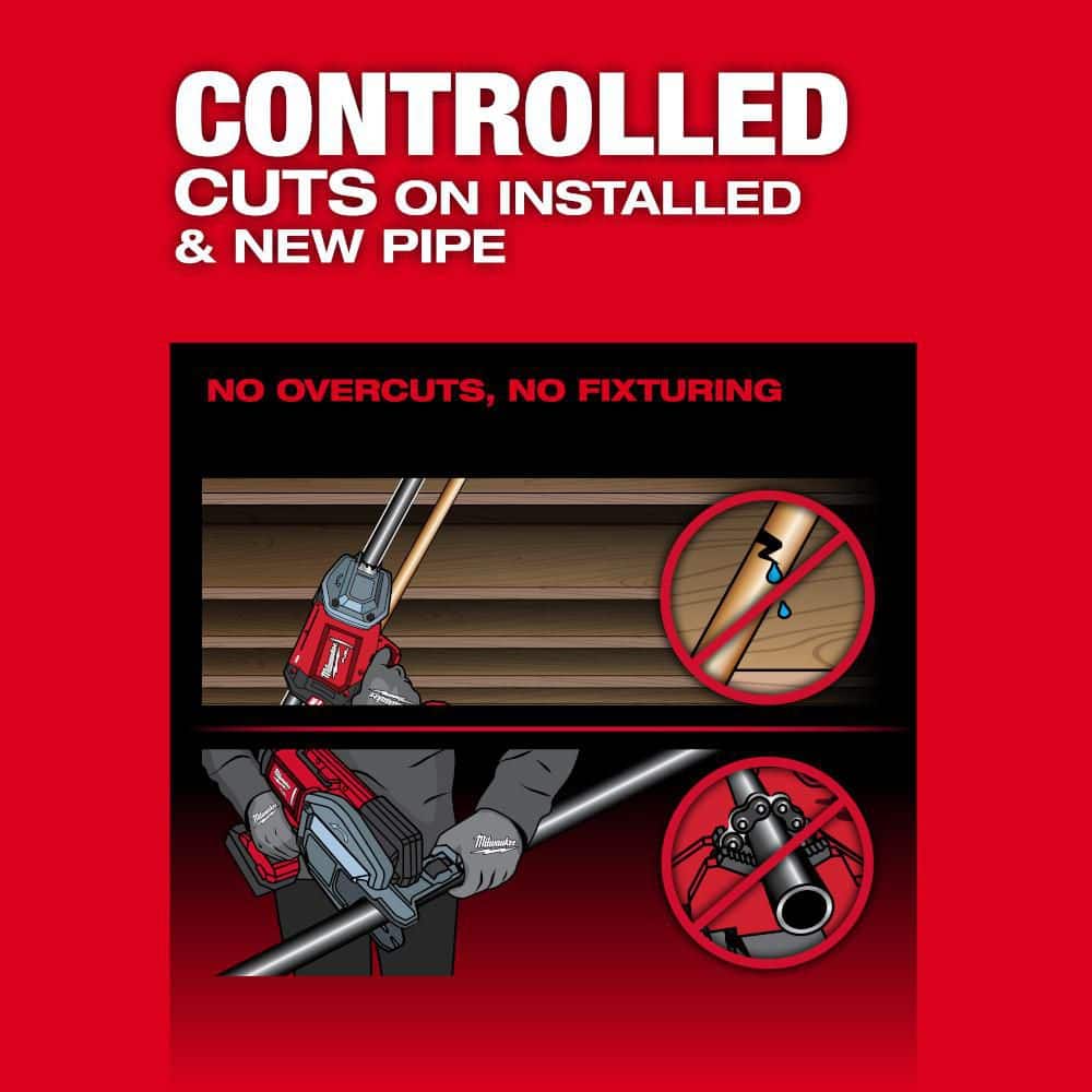 Milwaukee M18 FUEL 18V Lithium-Ion Brushless Cordless 1/2 in.-1 in. Steel Pipe Cutter 3469-20