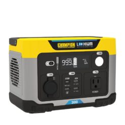 Champion Power Equipment 285-Wh Power Station 600/300-Watt Portable Lithium-Ion Battery Solar Generator 201188