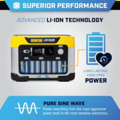 Champion Power Equipment 285-Wh Power Station 600/300-Watt Portable Lithium-Ion Battery Solar Generator 201188