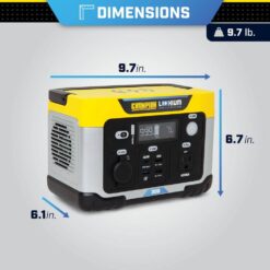 Champion Power Equipment 285-Wh Power Station 600/300-Watt Portable Lithium-Ion Battery Solar Generator 201188