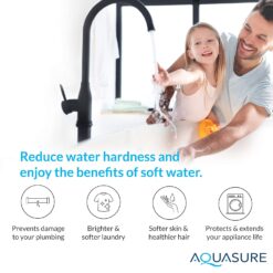 Aquasure Harmony Lite All-in-One 34,000 Grains Whole House Water Softener with Pleated Sediment Pre-Filter System (Pre-Filter + Fine Mesh Resin)