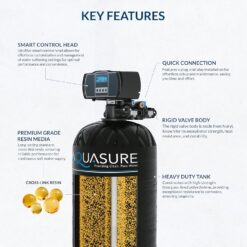 Aquasure Harmony Series 30,000 Grains Whole House Water Softener with High Performance Automatic Digital Metered Control Head