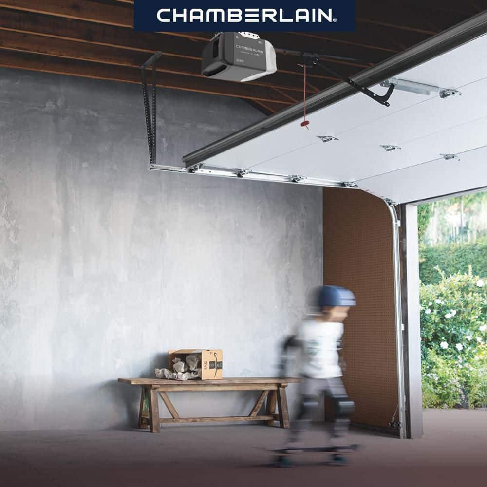 Chamberlain 1/2 HP Smart Quiet Belt Drive Garage Door Opener with Battery Backup B2211T