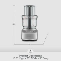 Breville BFP610 Sous Chef 9 Cup Food Processor, Small, Brushed Stainless Steel