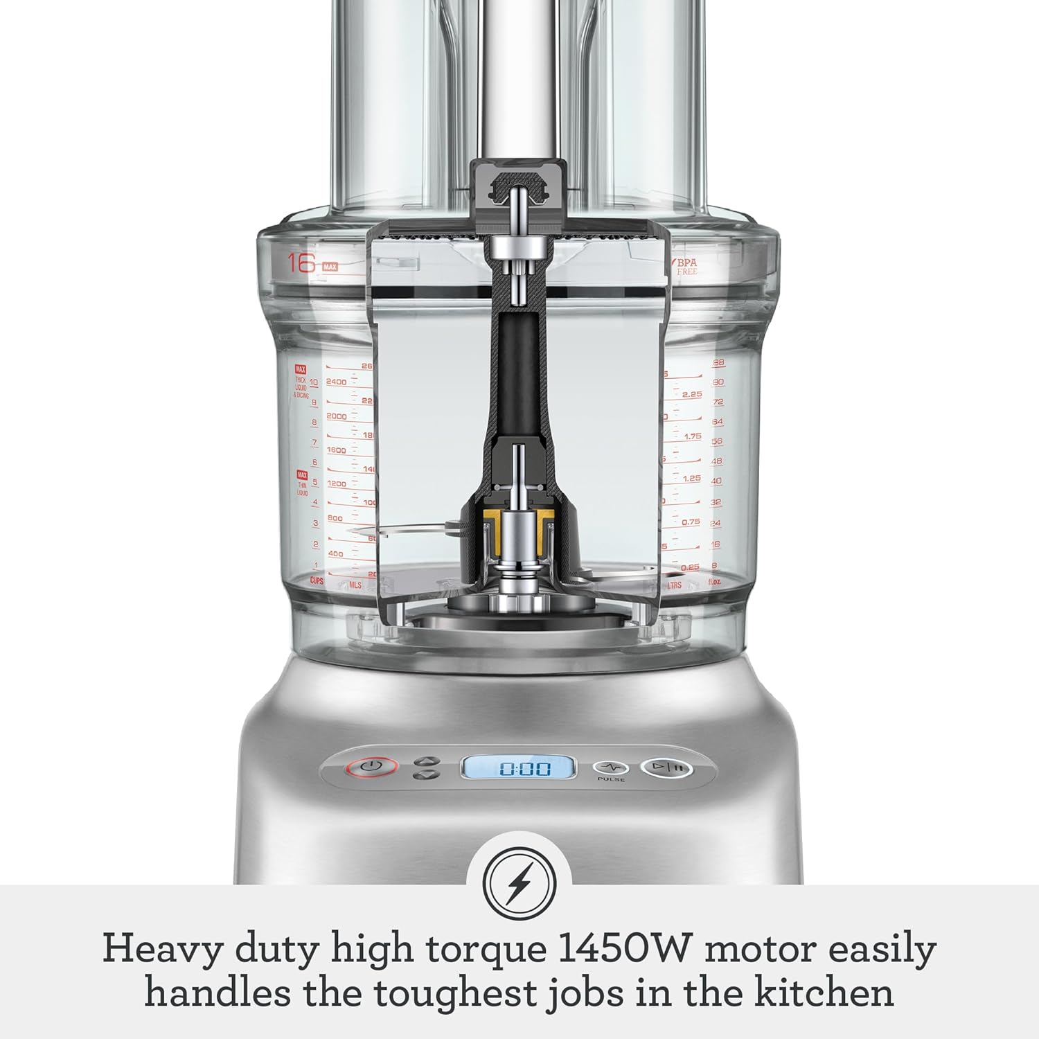 Breville BFP810 Sous Chef 16 Cup Food Processor, Large, Brushed Stainless Steel