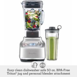 Breville BBL920BSS Super Q Commercial-Grade Home Blender, Brushed Stainless Steel