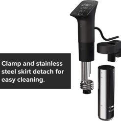 Anova Culinary Sous Vide Precision Cooker Pro, 1200 Watts, Black and Silver