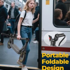 WERHY Electric Scooter, 350W/500W Motor, Top Speed 16/19/22 mph, Max 12/21/23Miles Ranges, Foldable E Scooter for Adults