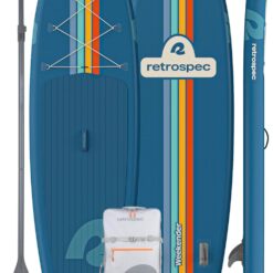 Retrospec Weekender Inflatable Stand Up Paddle Board Includes Paddle, Pump, and Accessories 10’6” Lightweight iSUP, Navy