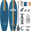 Retrospec Weekender Inflatable Stand Up Paddle Board Includes Paddle, Pump, and Accessories 10’6” Lightweight iSUP, Navy