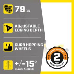 Champion Power Equipment 9 in. 79 cc Gas Powered 4-Stroke Walk Behind Lawn Edger 201465