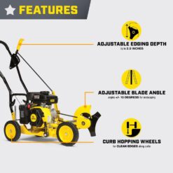 Champion Power Equipment 9 in. 79 cc Gas Powered 4-Stroke Walk Behind Lawn Edger 201465