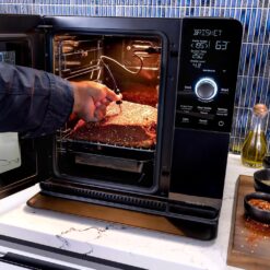 GE Profile Smart Indoor Pellet Smoker, with Active Smoke Filtration, 5 Smoke Control Settings, WiFi Connected, Electric, Countertop BBQ Appliance, Black
