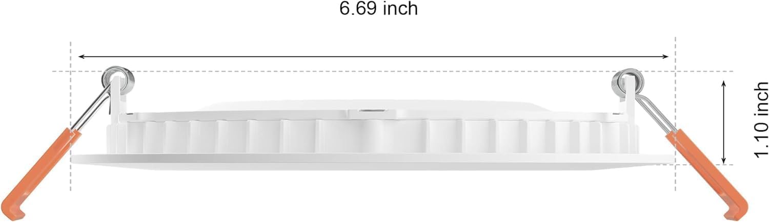 Philips Hue Smart Slim 5/6 Inch LED Downlight - White and Color Ambiance Color-Changing Light - 6 Pack
