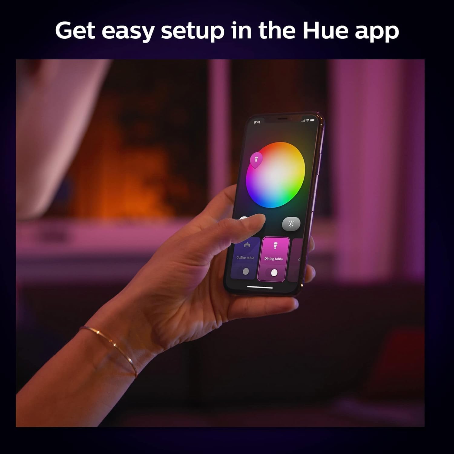 Philips Hue Smart Slim 5/6 Inch LED Downlight - White and Color Ambiance Color-Changing Light - 6 Pack