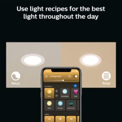 Philips Hue Smart Slim 5/6 Inch LED Downlight - White and Color Ambiance Color-Changing Light - 6 Pack