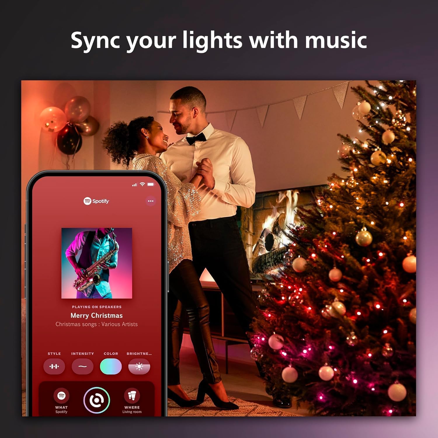 Philips Hue Indoor/Outdoor Holiday 130-Foot Festavia String Lights