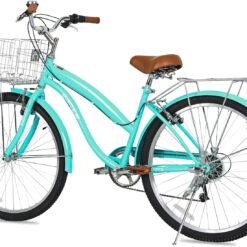 WEIZE Beach Cruiser Bike, 26 inch Commuter Bicycle, Teal