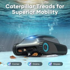 AIPER Scuba S1 Cordless Robotic Cleaner, Smart Navigation for Inground Pools up to 1,600 Sq.ft, Wall and Waterline Cleaning Vacuum