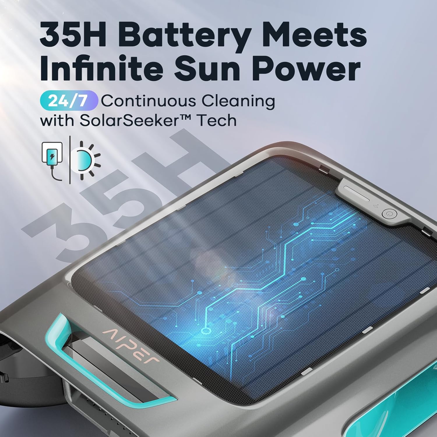 AIPER Surfer S2 Robotic Solar Pool Skimmer