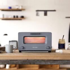 BALMUDA The Toaster, Steam Oven Toaster, Precise Heat Control, Steam Technology, Baking Pan, US Version, Gray