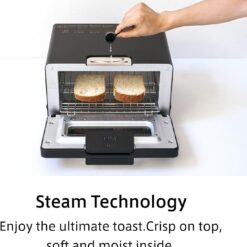 BALMUDA The Toaster, Steam Oven Toaster, Precise Heat Control, Steam Technology, Baking Pan, US Version, Taupe