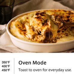 BALMUDA The Toaster, Steam Oven Toaster, Precise Heat Control, Steam Technology, Baking Pan, US Version, Taupe