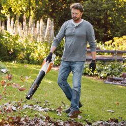 Stihl BGA 57 Leaf Blower Set with AK 20 Battery and AL 101 Charger Orange/White, JT042622109